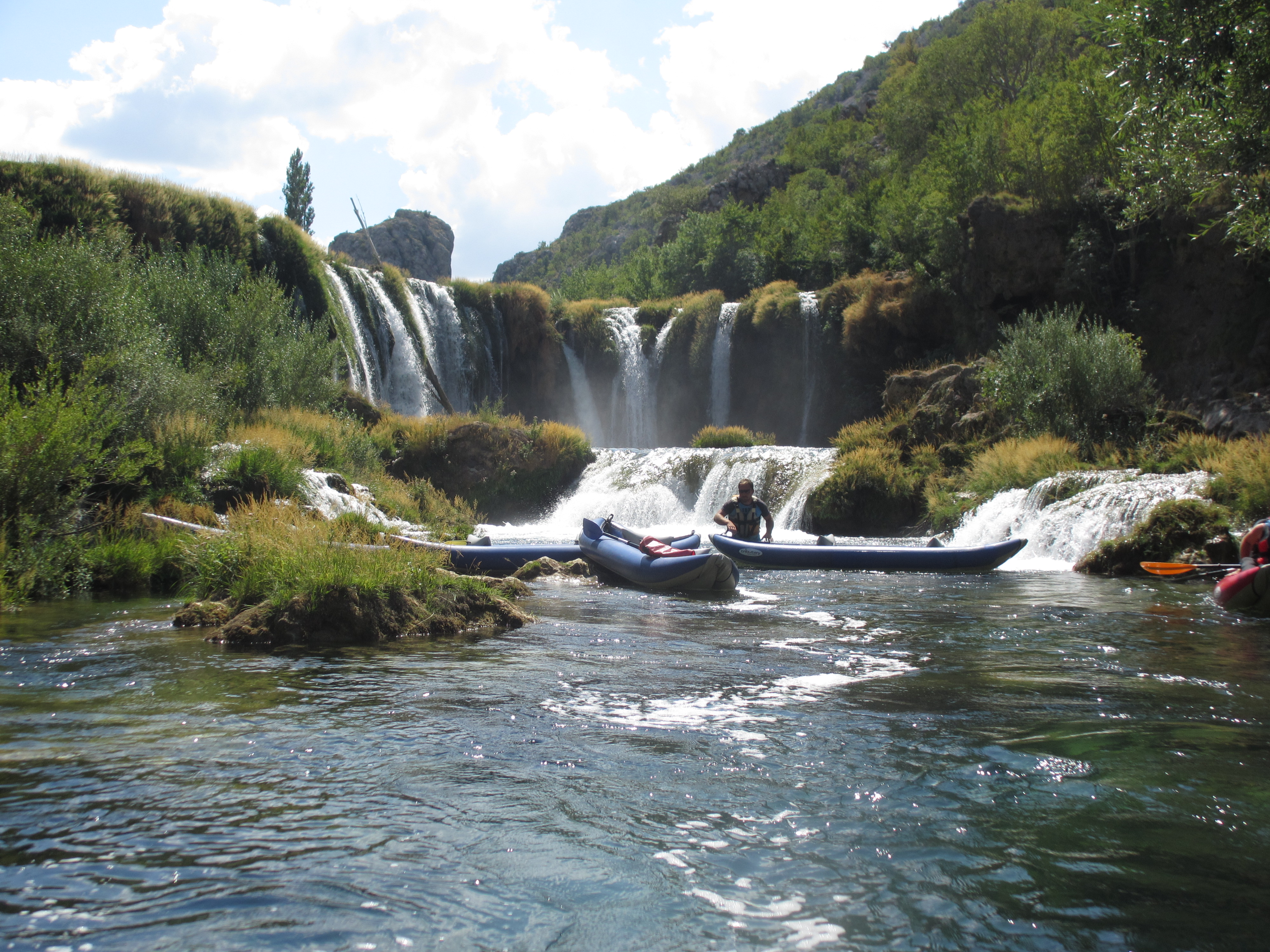 waterfall kayak
